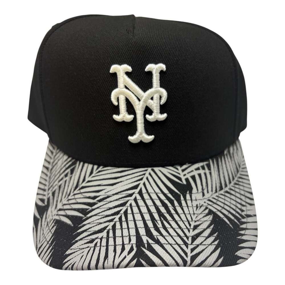 Mitchell & Ness New York Mets Snapback Hat with Tropical Palm Print Visor